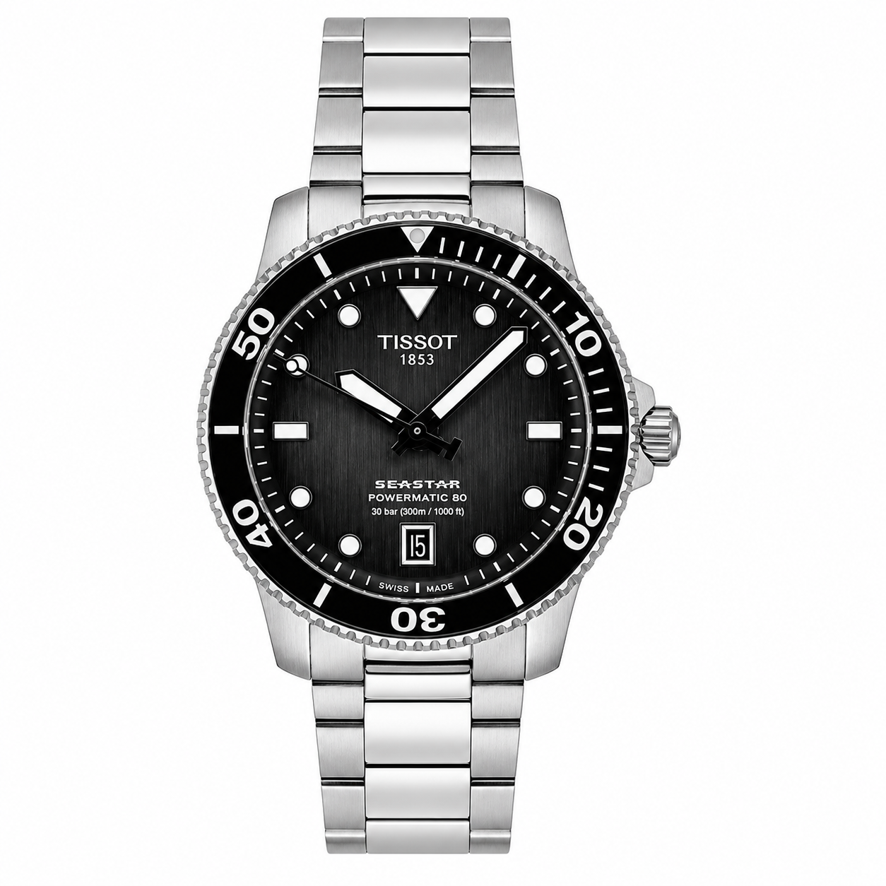 Tissot Seastar 1000 Powermatic 80 Grey Dial Automatic Diver's T120.807.11.051.00 300M Men's Watch